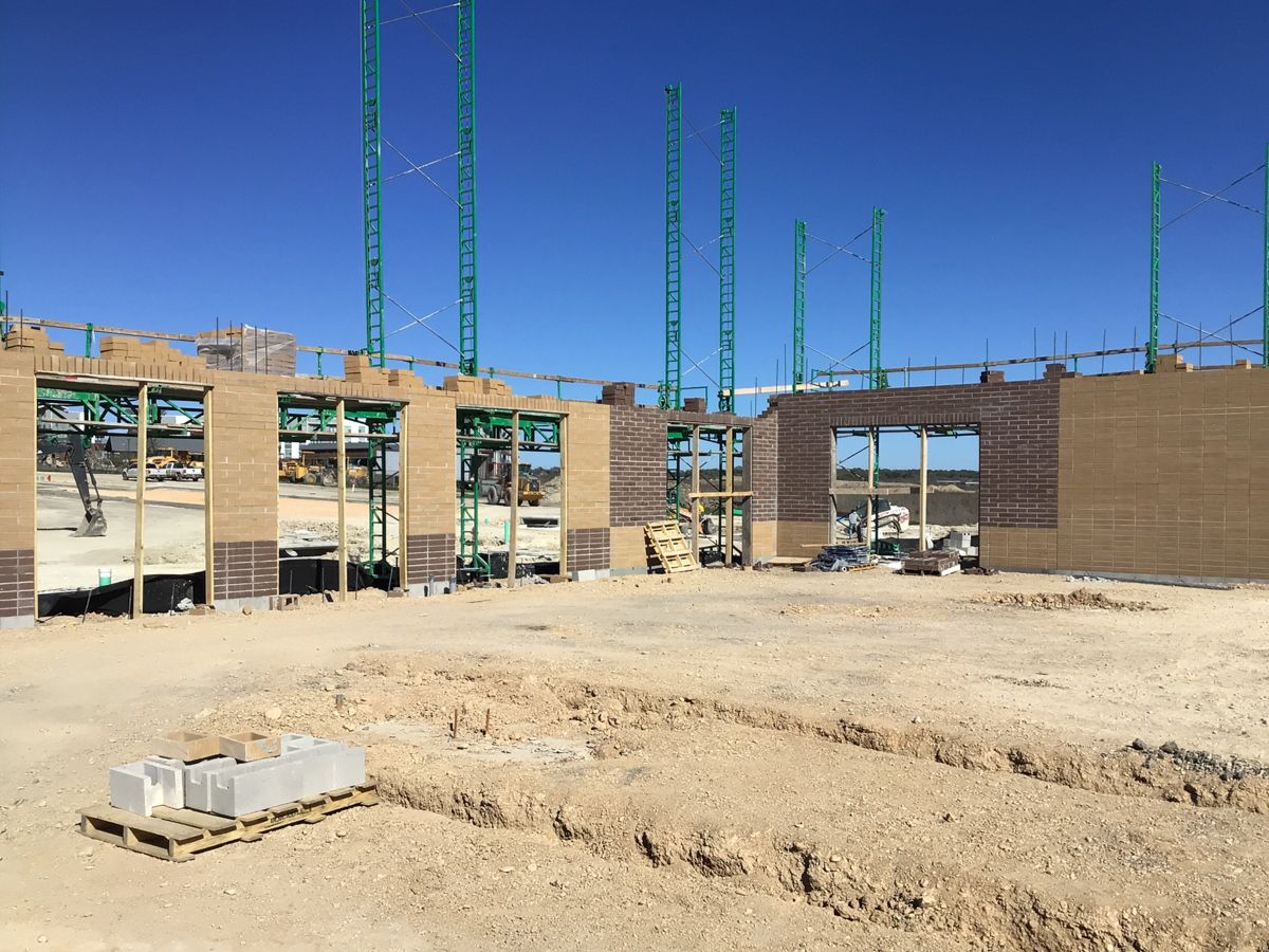 Portfolio image: Garland Retail Center - flatwork construction